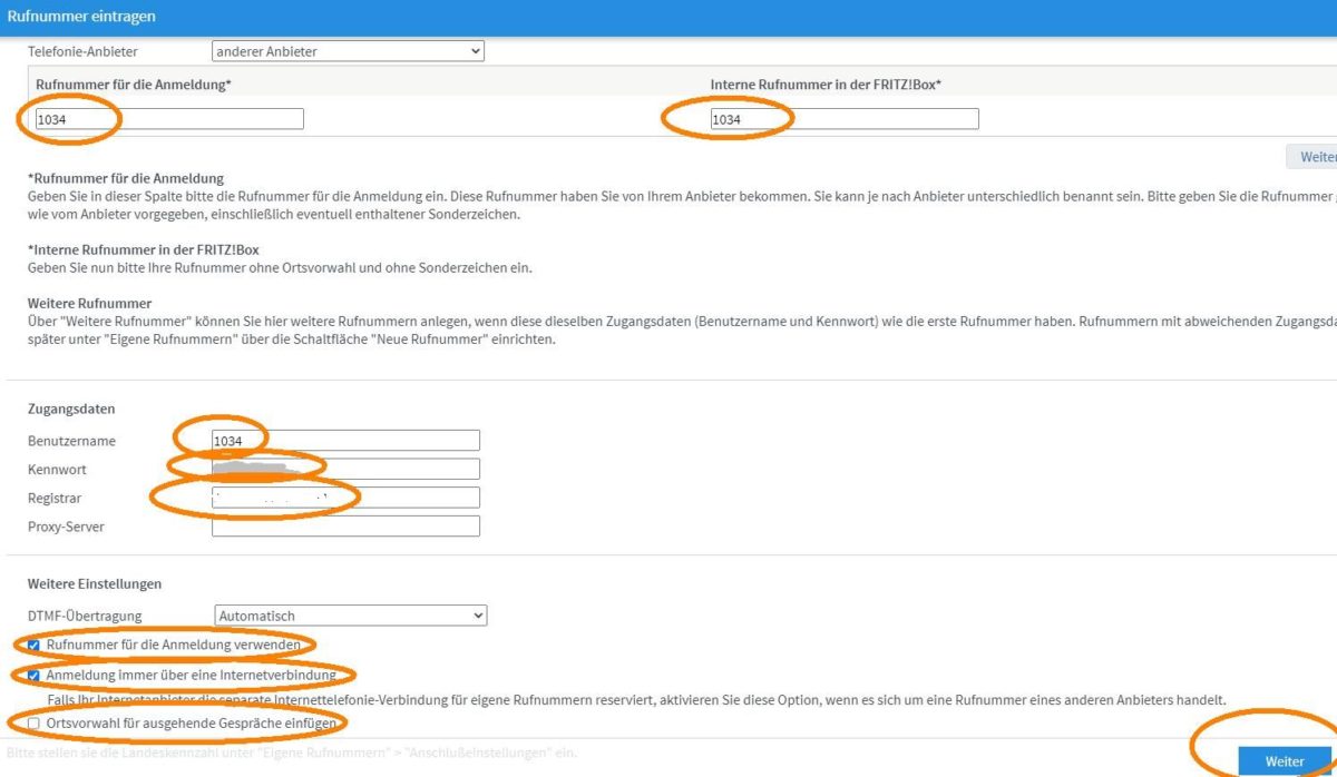 Einen Neuen Telefonanschluss In Eine Fritzbox Eintragen Volkers