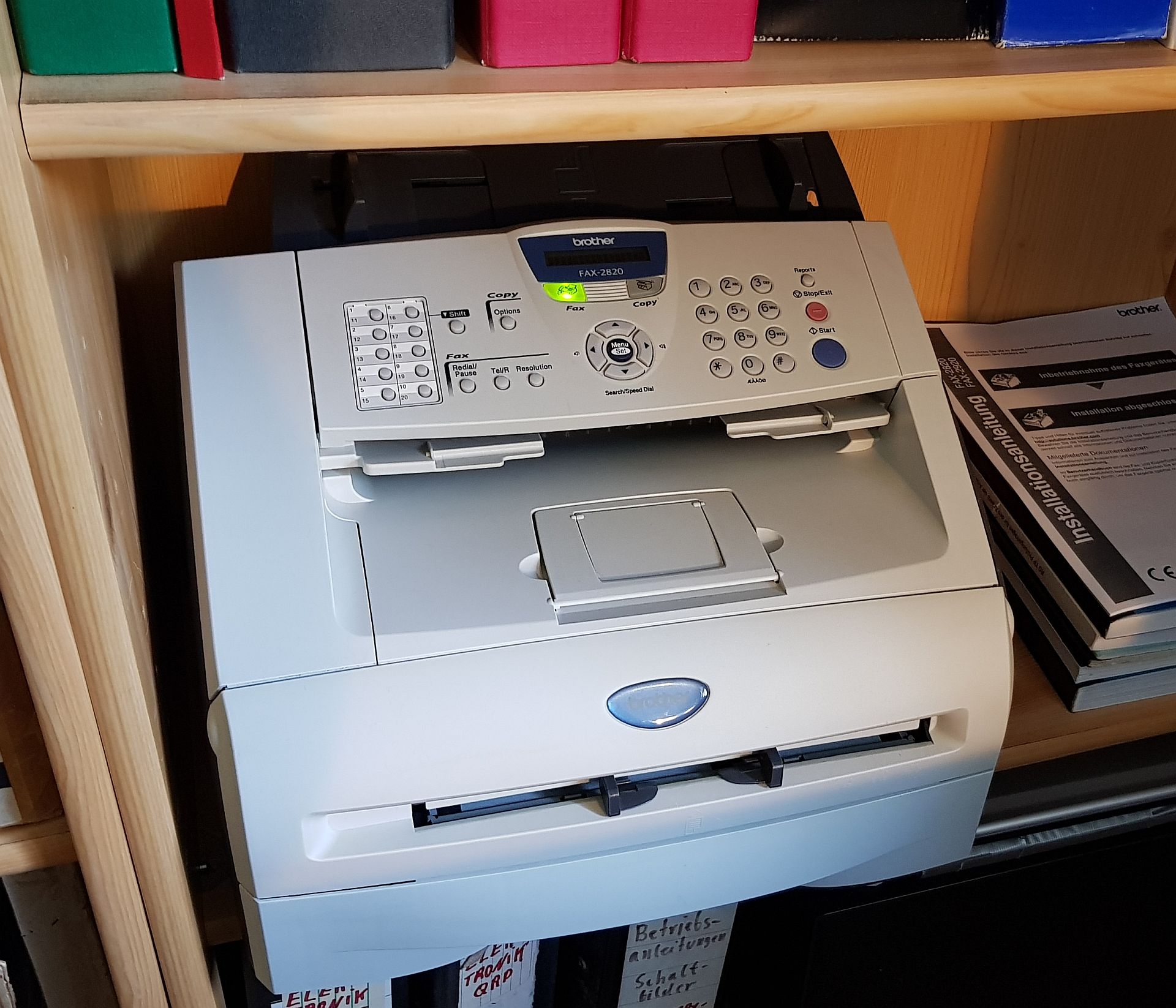 Brother fax 2820 im regal