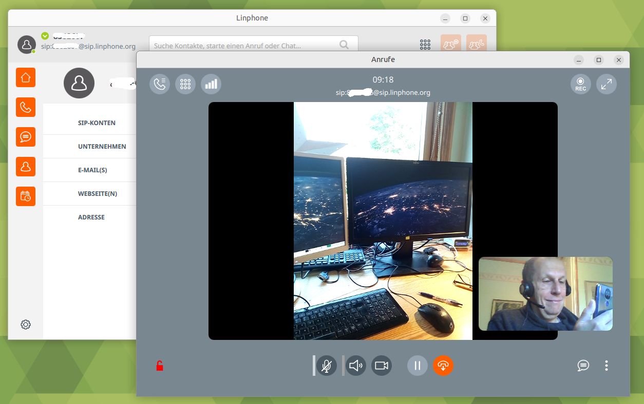 Linphone video call